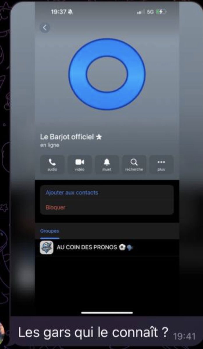 LeBarjotProno's tweet image. ⚠️Prévention⚠️
Si vous tombez sur ce Telegram utilisant mon pseudo pour arnaquer des gens, sachez que ce n’est pas moi et que je vous demande de le signaler si vous tombez dessu

Merci les gars