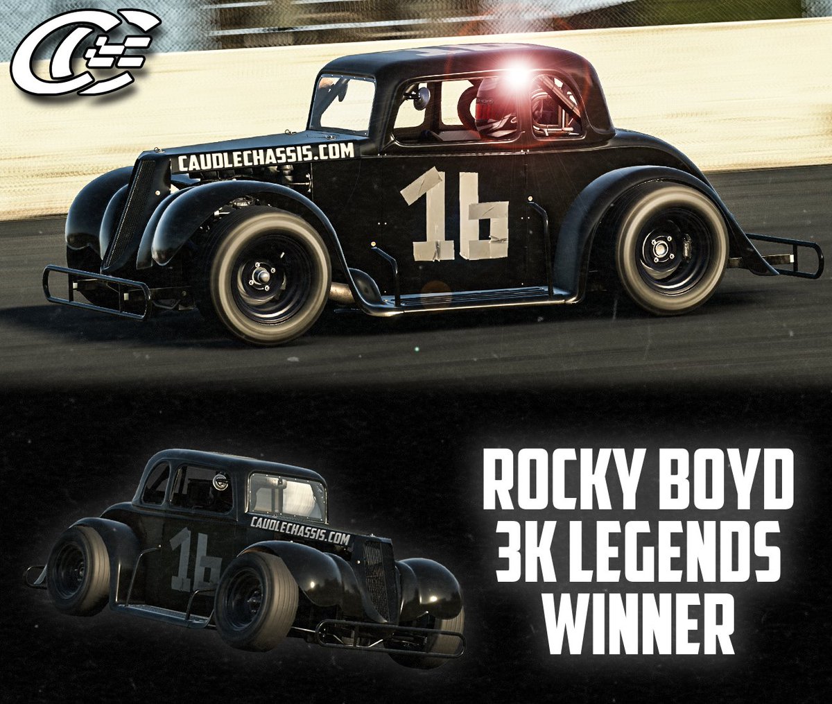 Boyd grabs 3k SOF win!

Rocky Boyd is back getting Legends wins! Rocky didn't qualify for the 3K SOF but would quickly get to the lead at lap 16. After a close battle with 2nd place Rocky picked up the win!

Check out our Legends Setups! caudlechassis.com/products/legen…