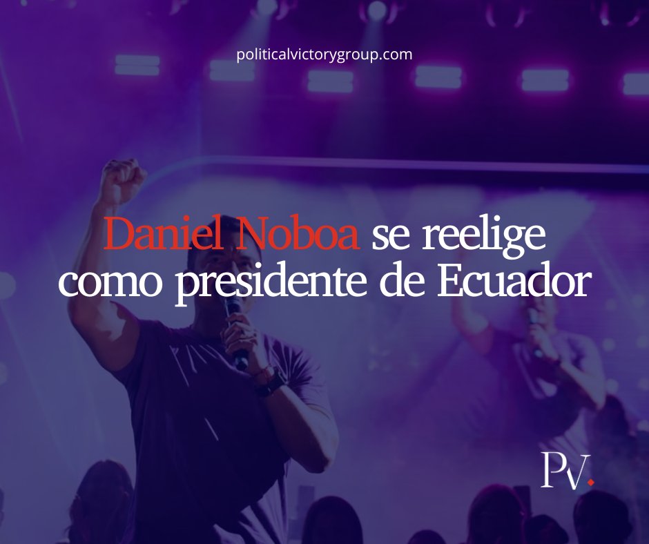 Analizamos los resultados de la Segunda Vuelta en #Ecuador, tras la histórica victoria de <a href="/DanielNoboaOk/">Daniel Noboa Azin</a> frente <a href="/LuisaGonzalezEc/">Luisa González</a>.

Leer nota completa 👇politicalvictorygroup.com/daniel-noboa-s…