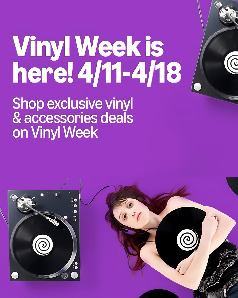 It's Vinyl Week on Amazon.ca (April 11-April 18).  Get great deals on records from your favorite artists like Deftones, Zach Bryan, Benson Boone, Charli XCX, Fleetwood Mac, Black Sabbath, Linkin Park and many more!