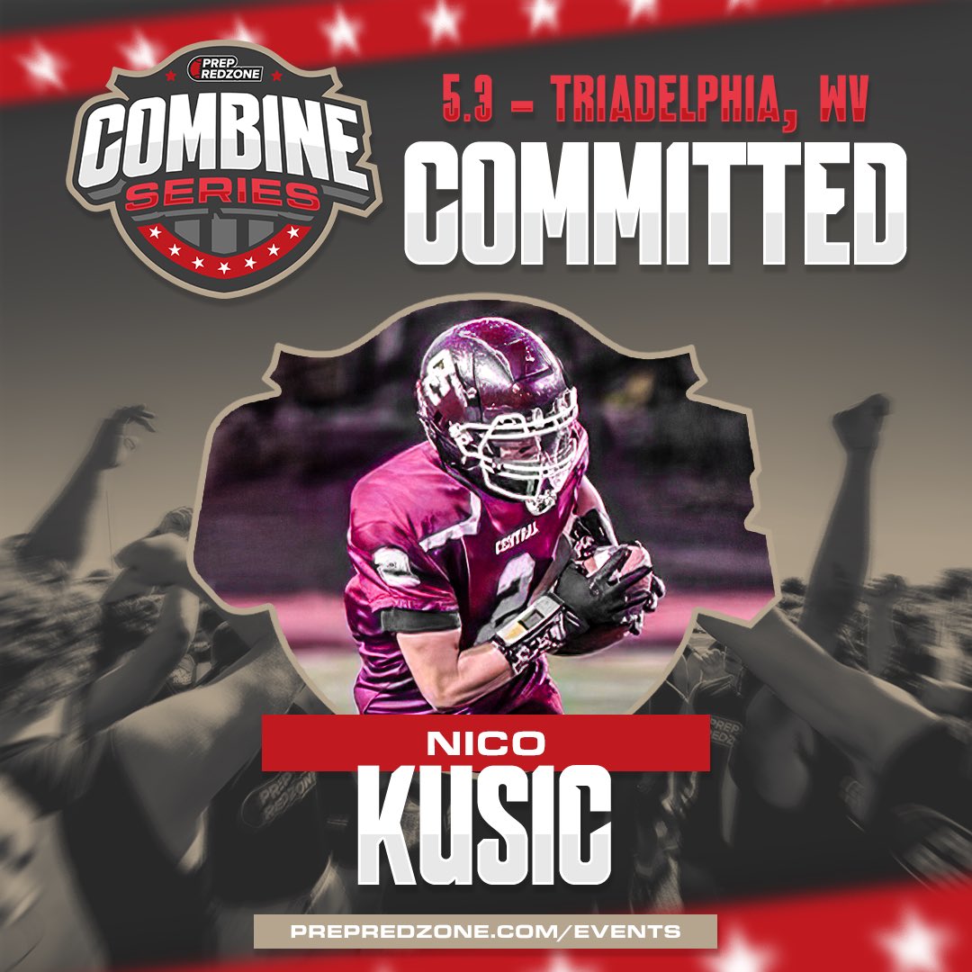 Prep Redzone West Virginia (@prepredzonewv) on Twitter photo 🔒 LOCKED IN!
Top 15 2027 prospect <a href="/Nico_kusic2/">Nico kusic</a> is ready to compete at the Combine Series!
Join him in Triadelphia, WV on May 3rd below with discount code PRZWVCombine25! 👇
🔗: events.prepredzone.com/e/1484/registe…
#wvprepfb 🔒 LOCKED IN!
Top 15 2027 prospect <a href="/Nico_kusic2/">Nico kusic</a> is ready to compete at the Combine Series!
Join him in Triadelphia, WV on May 3rd below with discount code PRZWVCombine25! 👇
🔗: events.prepredzone.com/e/1484/registe…
#wvprepfb
