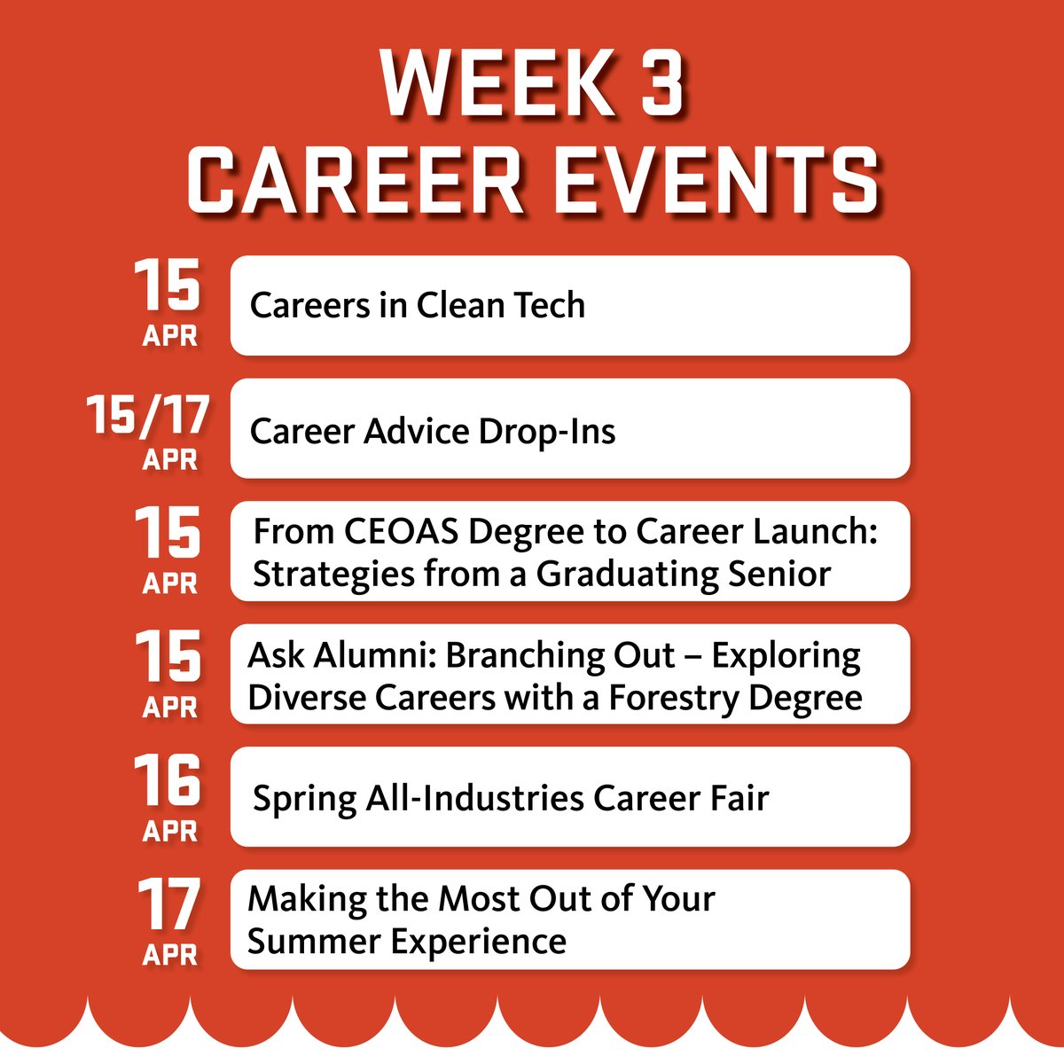 The flowers are blooming, and so are your career opportunities! This week, you have the chance to network with employers, explore career paths, or even attend a career fair!

#career #job #internship #interview #tip #oregonstate #gobeavs #spring #careerfair
