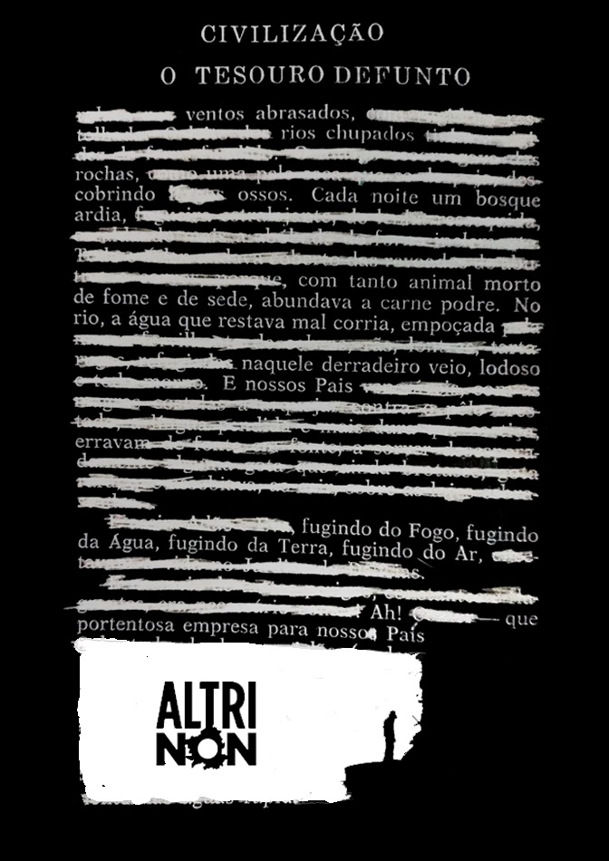 Um poeminha meu feito com um livro de expurgo