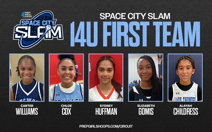 Player Rimedies (@playerrimedies) on Twitter photo Space City Slam: 14U First Team All Tournament
<a href="/Chloe11Cox/">Chloe Cox</a> <a href="/TeamLexHoops/">Team Lex Basketball</a>
#ElisabethGomis <a href="/HoustonLadyNets/">Coach D</a>
#SydneyHuffman @TomballFury
#CarterWilliams <a href="/kwhoops_gbb/">Kingwood Hoops</a>
#AlayahChildress <a href="/ladythunder12/">Lady Thunder</a>
#PGHSpaceCitySlam
<a href="/PGHCircuit/">Prep Girls Hoops Circuit 🏀</a> <a href="/PGHTexas/">Prep Girls Hoops Texas</a>
prepgirlshoops.com/2025/04/space-… Space City Slam: 14U First Team All Tournament
<a href="/Chloe11Cox/">Chloe Cox</a> <a href="/TeamLexHoops/">Team Lex Basketball</a>
#ElisabethGomis <a href="/HoustonLadyNets/">Coach D</a>
#SydneyHuffman @TomballFury
#CarterWilliams <a href="/kwhoops_gbb/">Kingwood Hoops</a>
#AlayahChildress <a href="/ladythunder12/">Lady Thunder</a>
#PGHSpaceCitySlam
<a href="/PGHCircuit/">Prep Girls Hoops Circuit 🏀</a> <a href="/PGHTexas/">Prep Girls Hoops Texas</a>
prepgirlshoops.com/2025/04/space-…