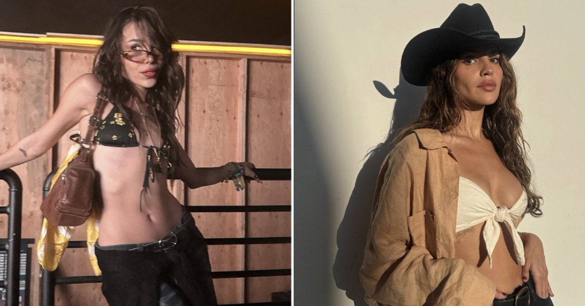 Eiza González y Danna Paola están de acuerdo en esta tendencia de Coachella 2025: Llevar un bikini con jeans. Aquí las imágenes: voguemexico.visitlink.me/PgnKsM