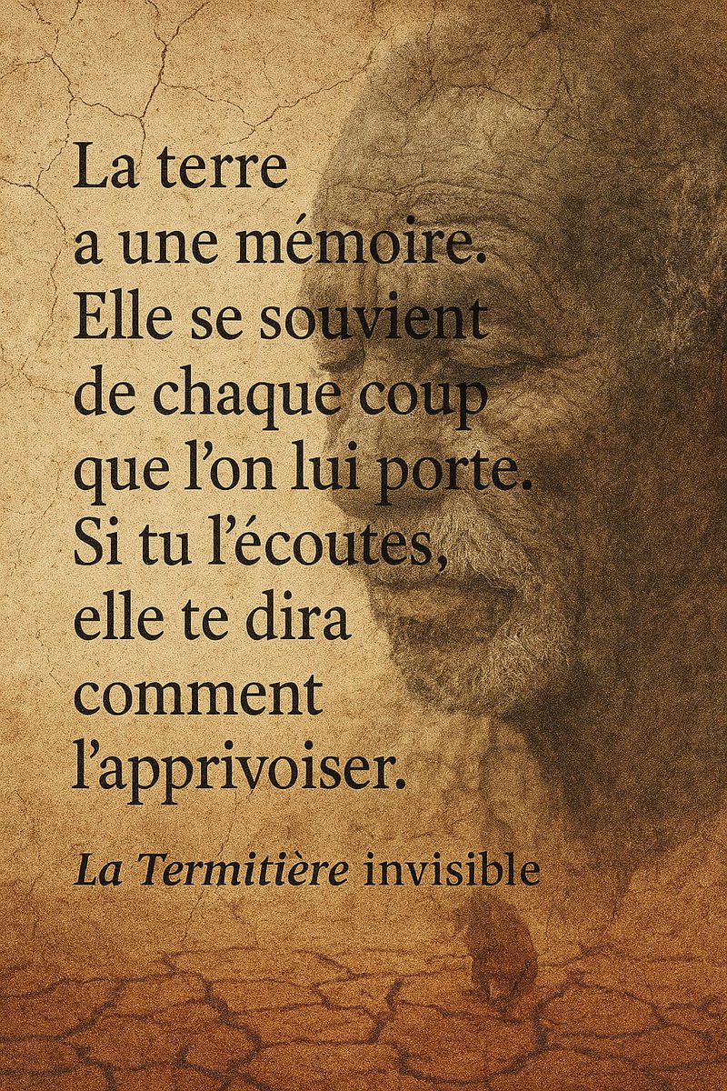 Je vous parle avec le coeur
Le livre La Termitière invisible est en pleine campagne de prévente . Pour qu'il voie le jour , j'ai besoin de 50 commandes .
Ta commande est une brique de plus dans cette aventure *si tu veux voir une œuvre africaine forte émerger , passe à l'action