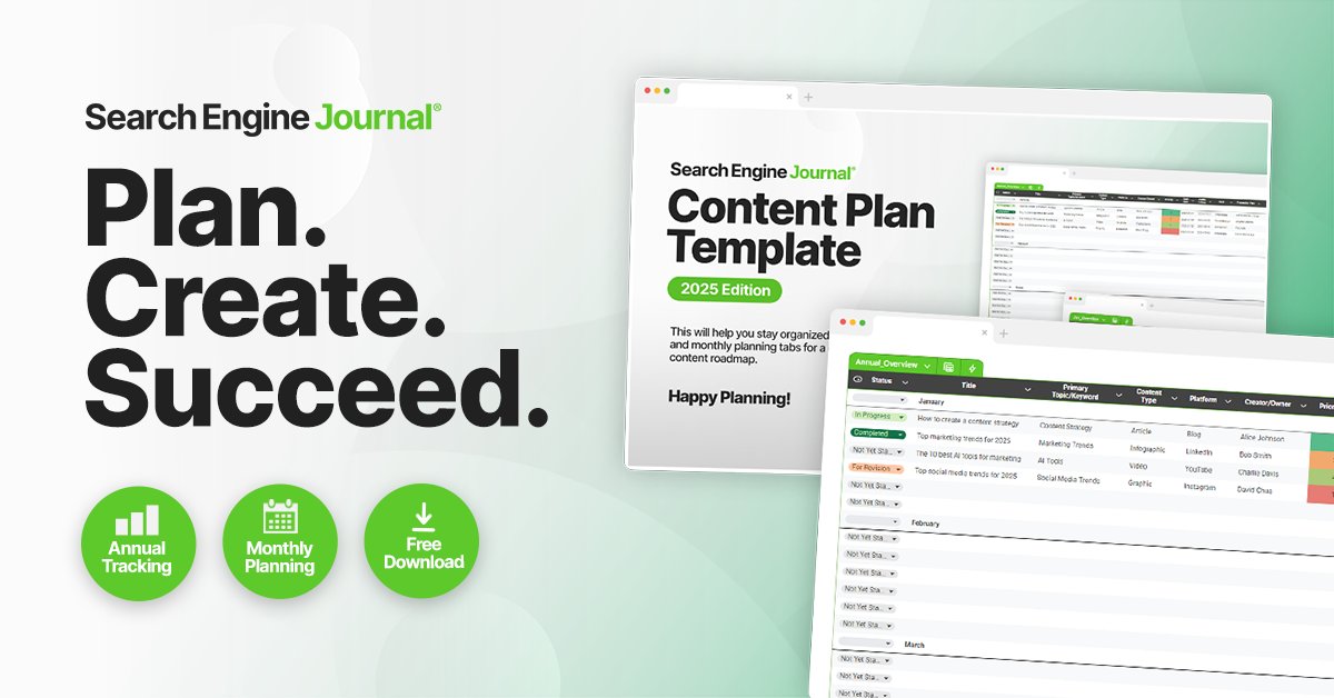 sejournal's tweet image. Stay ahead of trends and maximize efficiency! Our Free Content Plan Template helps you manage and optimize your content production. 

Download Now: hubs.li/Q03ftNQR0

#ContentManagement #FreeTemplate #PlanBetter