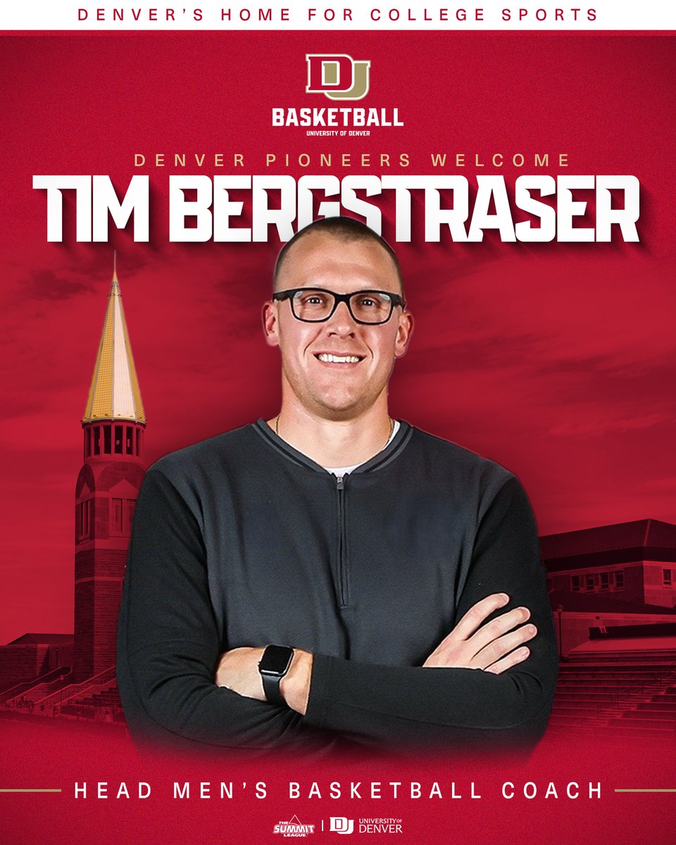 Denver Men's Basketball (@du_menshoops) on Twitter photo Excited to announce @CoachBergyMSUM as our next head men's basketball coach and to welcome Tim and his family to the <a href="/UofDenver/">University of Denver</a> community.
✍️: bit.ly/43Uitpk
#GoPios Excited to announce @CoachBergyMSUM as our next head men's basketball coach and to welcome Tim and his family to the <a href="/UofDenver/">University of Denver</a> community.
✍️: bit.ly/43Uitpk
#GoPios