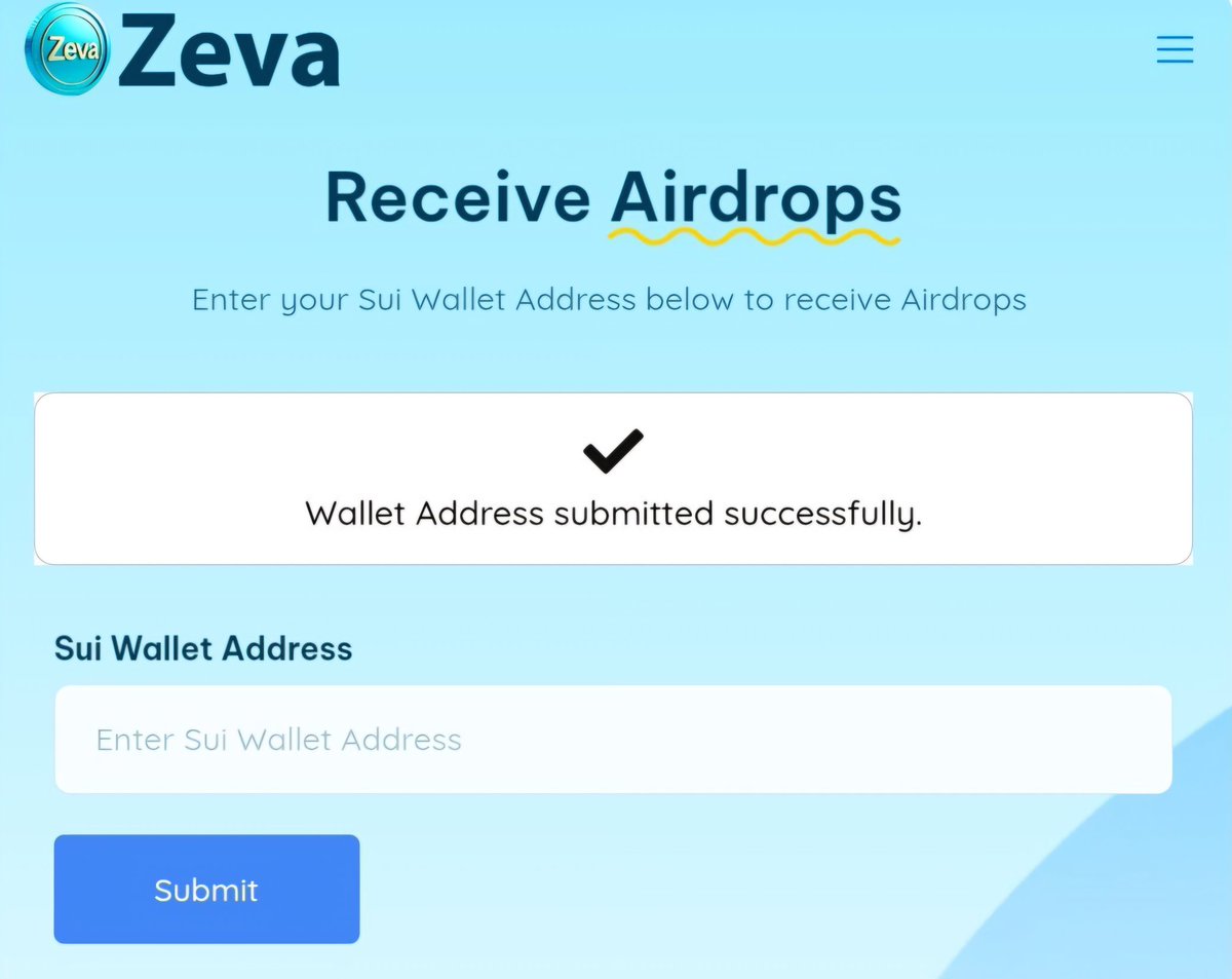 cryptonexxt's tweet photo. 🪂🪂 $ZEVA Coin #Airdrop Might be Something.!
➡️ Register : https://t.co/LjDAP9BUh1
- Sumbit your SUI Address
- Done'
""* Airdrop and Cex Listings- September 2025
#ZEVA #Airdrop