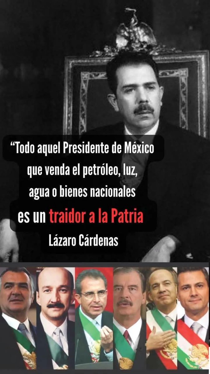 Cuanta razón tenía Lázaro Cárdenas 🫡
