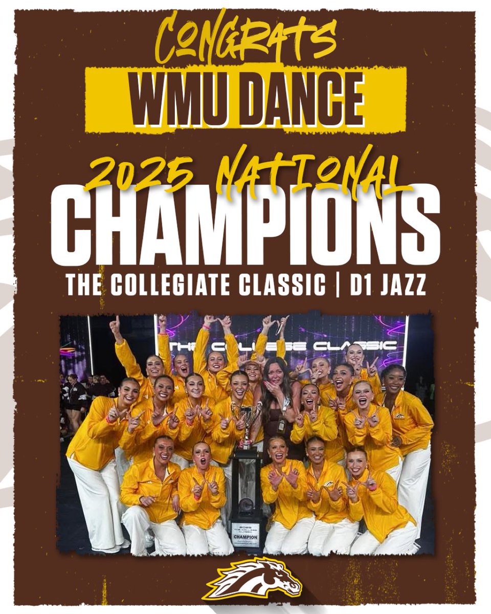 Congrats to WMU DANCE on their National Championship!!!!🏆👏🏻