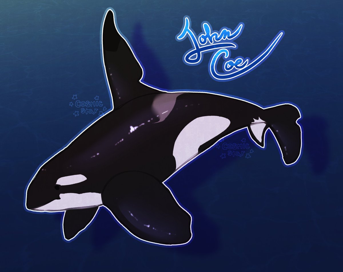 cosmicstarrss's tweet photo. Gift for @p4nzz_ ... first time drawing an animal seriously like ever
#johncoe #orca https://t.co/doVtVbsiU2