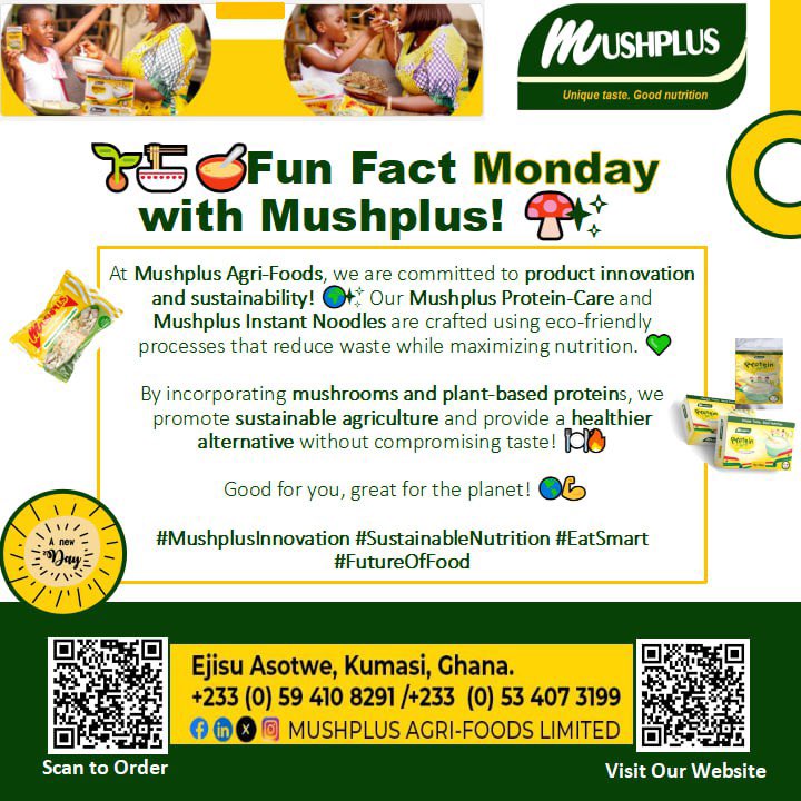 #MushplusFunFact
#MondaySpecial
#SustainableNutrition