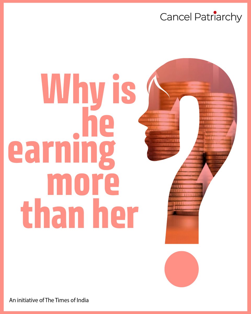 The Equal Remuneration Act (1976) mandates equal pay for men and women for the same work. But does that reflect in your workplace? Send legal queries anonymously; we will endeavour to publish detailed answers.
Reach us at cancelpatriarchy.in
#CancelPatriarchy #TOI