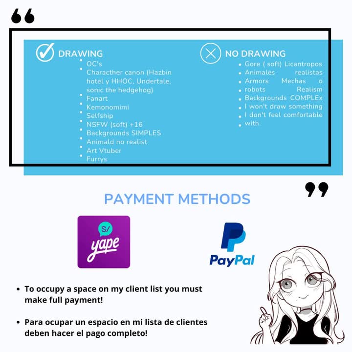 Artesa_chan's tweet image. I'm coming with a super-good discount just for Easter!😊
TAT: one or two weeks
Full payment is required so you can quickly fill up my list! 🥰
#commission #vtubercommissions                     #commissionopen #emergencycommissions #Vtuber #VtuberEN #furryart #ocart #ocxcanon