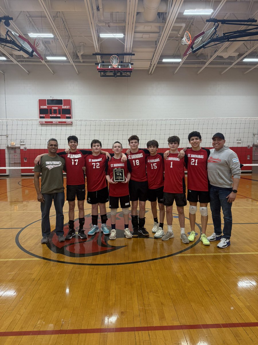 RedHawkVB's tweet image. St. Barnabas adds their name to #RedHawkInvite History as this year’s 8th Grade Champs 🏐🤩👏 8th Grade Most Valuable Player ➡️ Max DeHoyos 🤝🤝 #FutureProgram