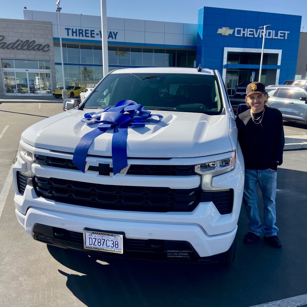 Congrats Nate Ramirez on your 2025 Chevy Silverado! Test drive your next vehicle today at 4501 Wible Road. #chevysilverado #chevytrucks