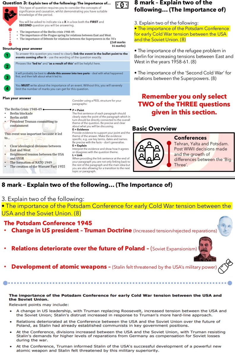 mrfitzhist's tweet image. A great Easter school session on Teams with our Y11 historians. Full focus on Paper 2 question stems, their structure and working through difficult examples. The session PPT acts as a ‘one point of reference’ for how to tackle each question to help revision. #historyteacher