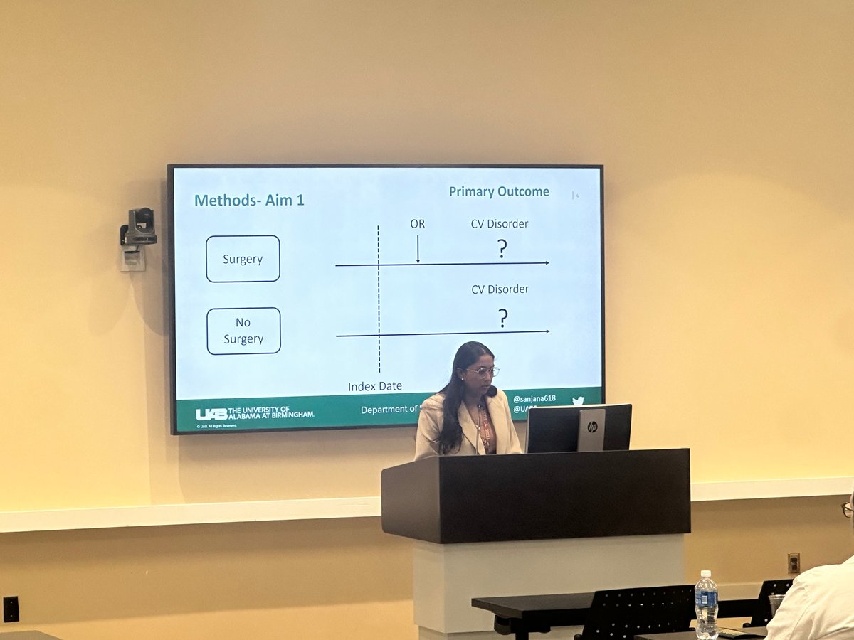 Wendelyn Oslock, MD, MBA (she/her) (@wendelynoslock) on Twitter photo Sanjana Balachandra presented findings that suggest parathyroidectomy for primary hyperparathyroidism may be associated with a reduction in acute coronary syndrome during <a href="/UABSurgery/">UAB Surgery</a> Resident Research Day Sanjana Balachandra presented findings that suggest parathyroidectomy for primary hyperparathyroidism may be associated with a reduction in acute coronary syndrome during <a href="/UABSurgery/">UAB Surgery</a> Resident Research Day