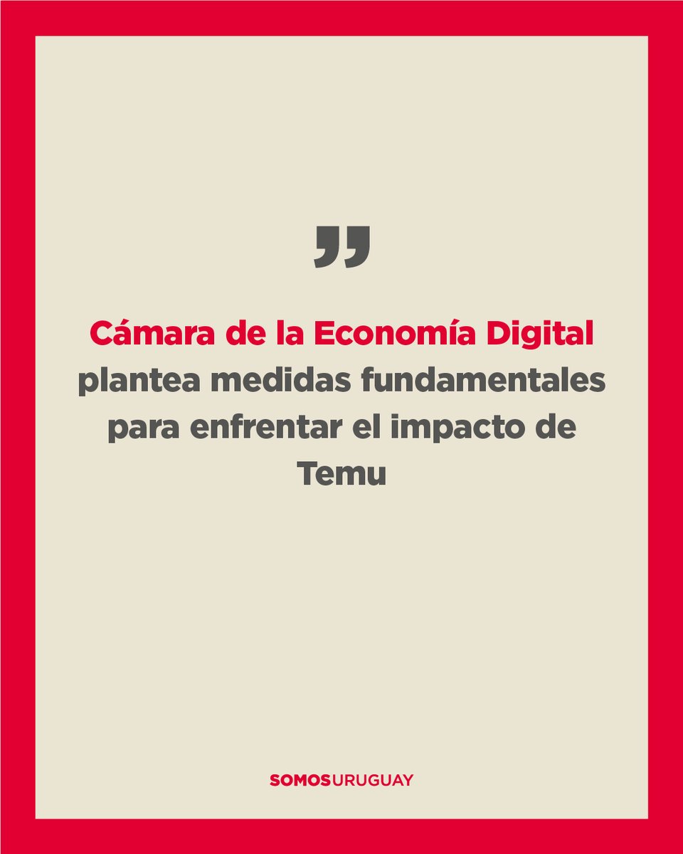 Cámara de la Economía Digital plantea medidas fundamentales para enfrentar el impacto de Temu 

NOTA COMPLETA: lnkd.in/ey-U6a7U