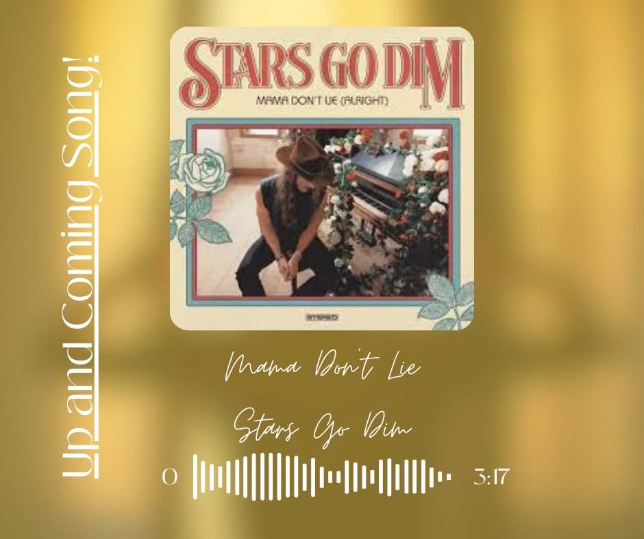 Listen for Up and Coming Music here on KGCR!
Mama Don't Lie ~ Stars Go Dim
youtube.com/watch?v=o4BVgH…