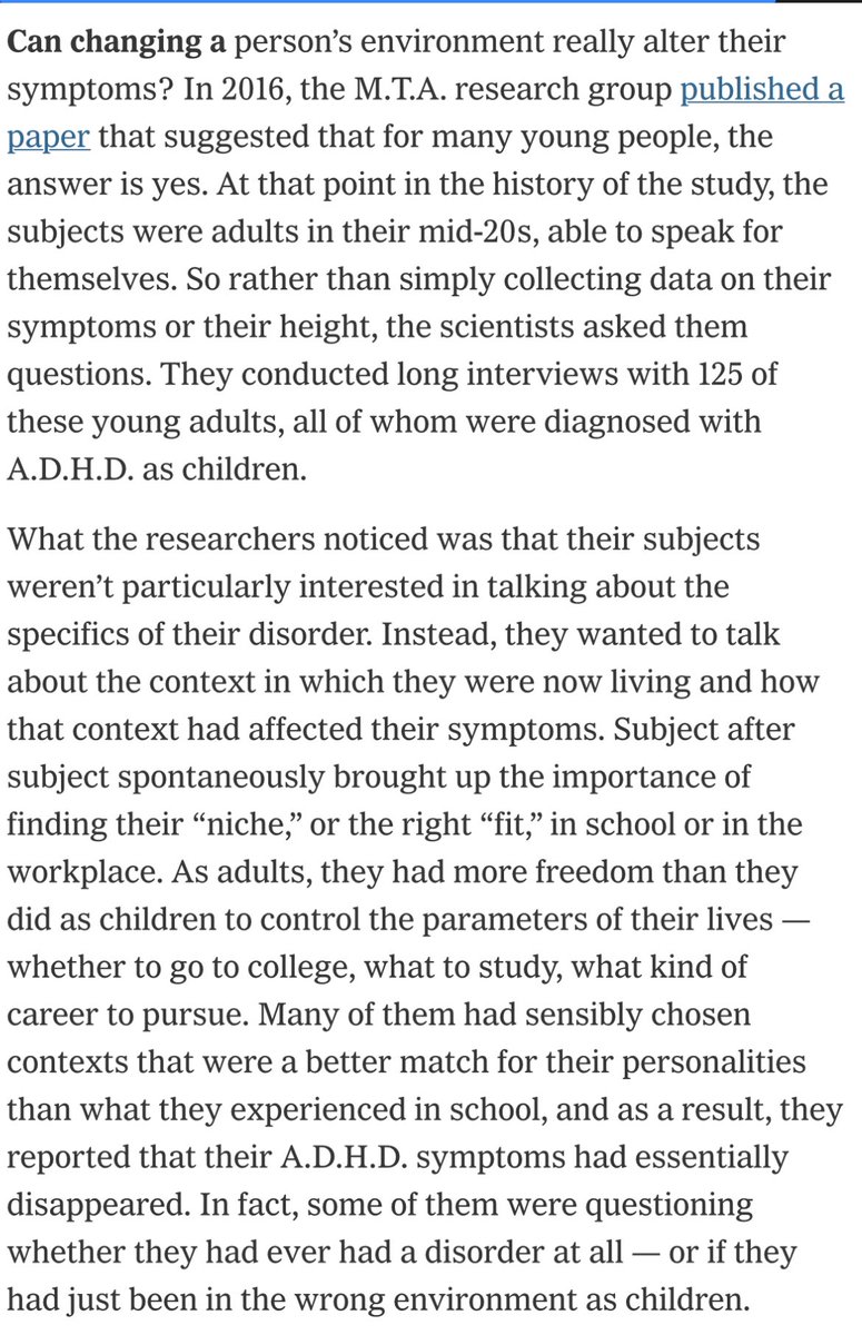 I’ve been slowly reading that NYT mega article on ADHD, and this part struck me: