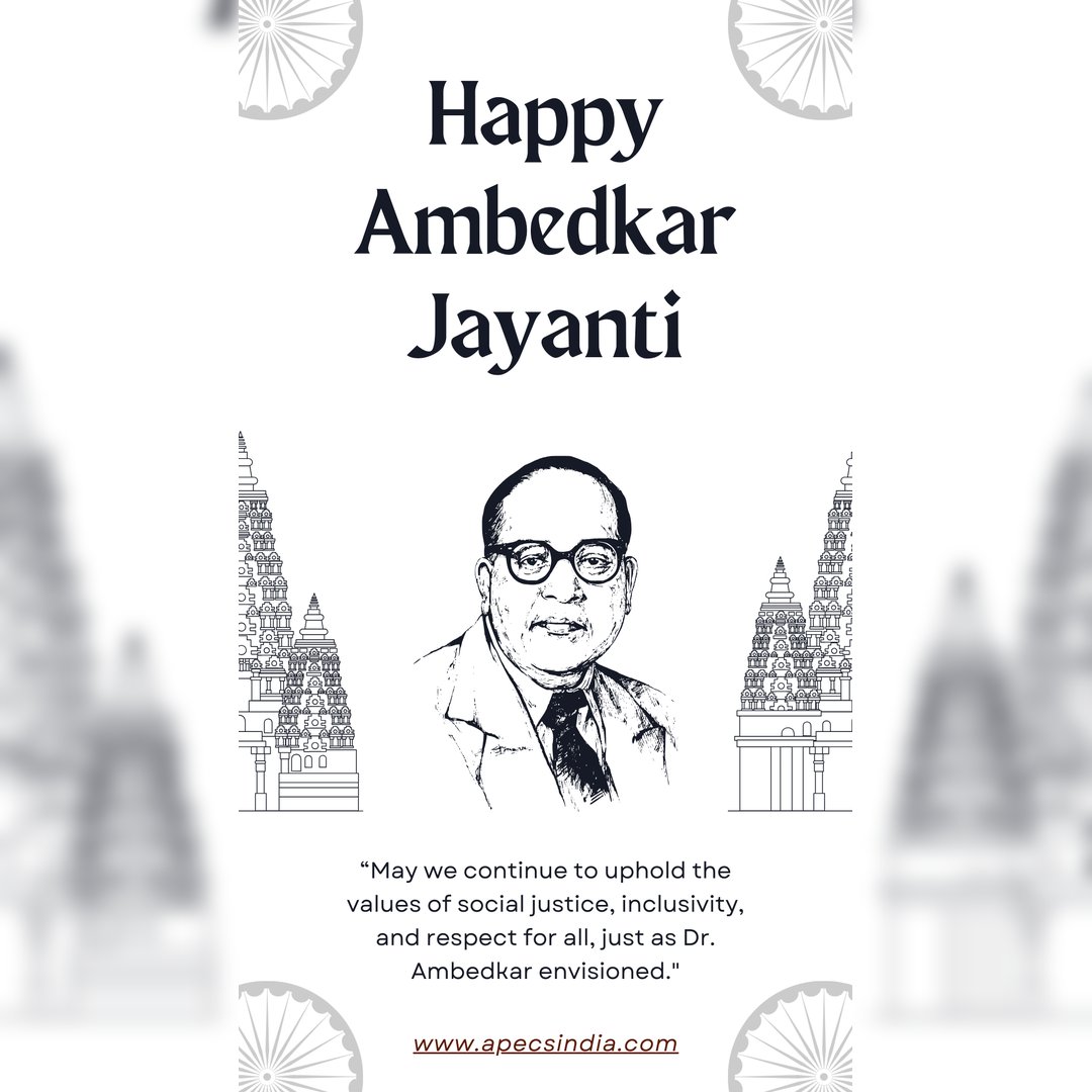 ApecsProjects's tweet image. Honoring the Legacy of Dr. B.R. Ambedkar

Let us continue to work towards an inclusive and just society he dreamed of.

#AmbedkarJayanti2025க்கு  #SocialJustice #  #EqualityForAll   #DrBabasahebAmbedkar   #inspiration   #ambedkarlegacy