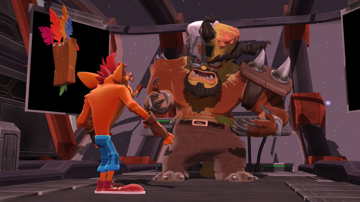 "...what have you done to us!?! YOU WILL PAY, LITTLE BANDICOOT!"