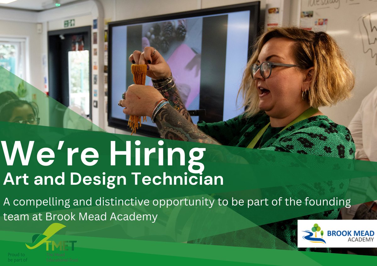 BrookMeadAcad's tweet photo. We have an exciting and unique opportunity at Brook Mead Academy for those who wish to join our growing team.    

Apply now: https://t.co/yDWEMyV2BG

#BuildingBetterFutures https://t.co/iC0C5DcDCP