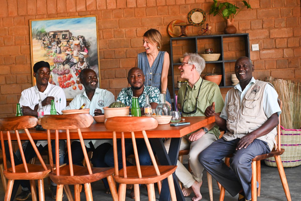 Today RUCiD was delighted to host the German ambassador at the body and soil center where we had the best organic lunch ever.then the director gifted him one of the in-house made tables