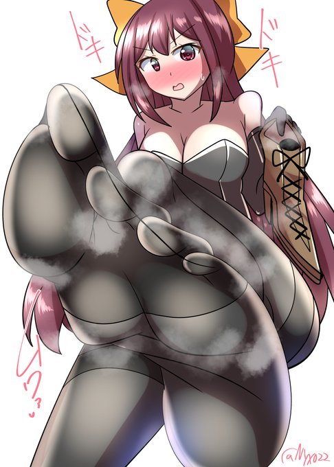 「蒸れてるですって…?馬鹿ね、黒タイツの実力はニオイだけじゃないのよ…?///」   
ムレムレ黒タイツ神風さん(ˇωˇ)   
連続1865日目   
#艦これ版真剣お絵描き60分一本勝負_20250414 
#艦これ版深夜の真剣お絵描き60分一本勝負 
#10000日チャレンジ #めび環んどろ 
#神風 