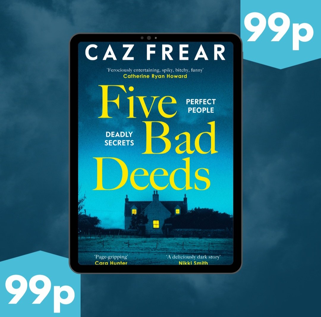 KINDLE DEAL ALERT! You can buy the contents of my twisted mind (otherwise known as Five Bad Deeds eBook) for 99p between 14th April - 28th April 👍