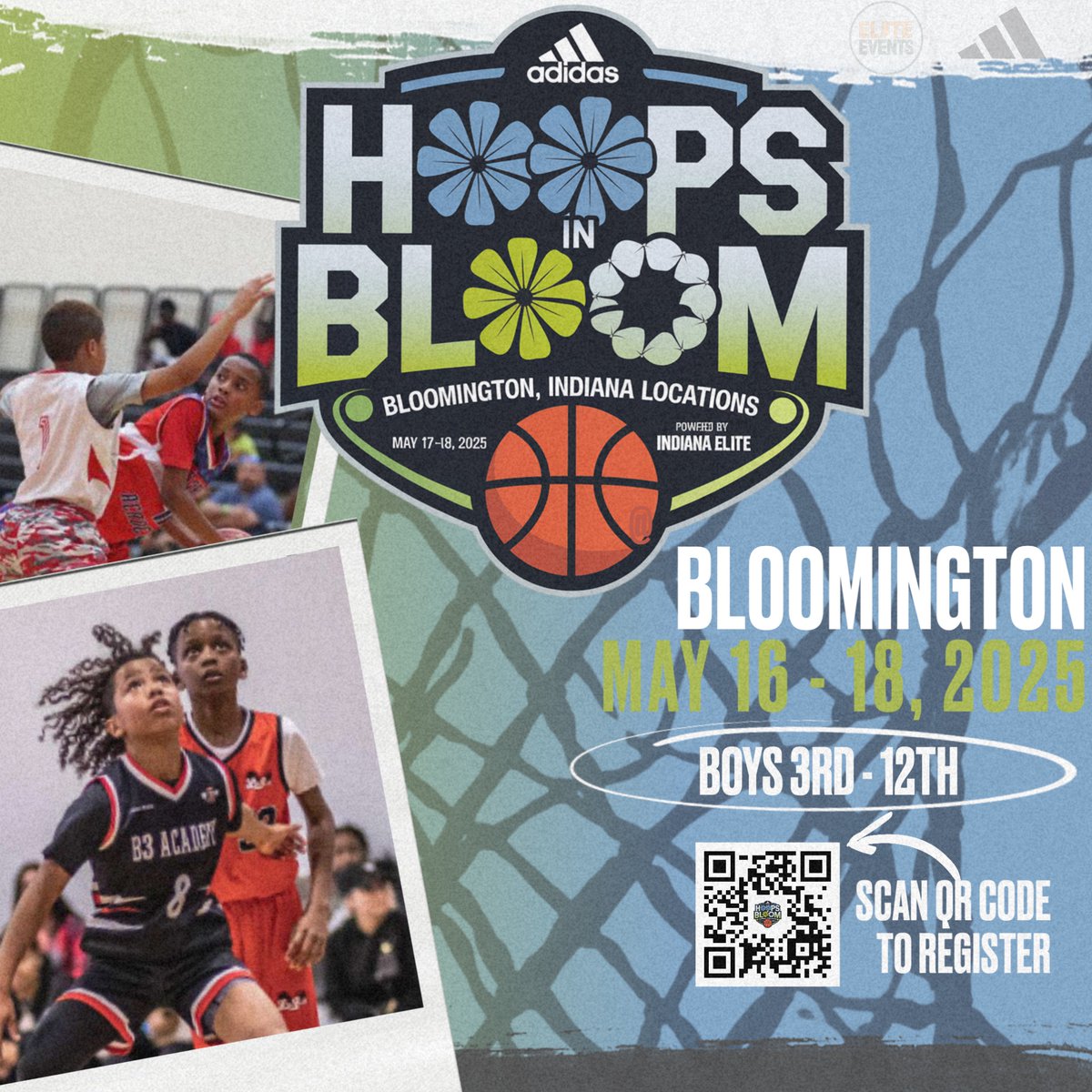 🌸 Hoops In Bloom 🌸

📍 Bloomington, IN | Twin Lakes Rec
📅 May 16–18

🏀 Boys 3rd–11th | HS Showcase Games
🔥 adidas sponsored | Indiana Elite powered

🔗 tinyurl.com/2rfsa7fb