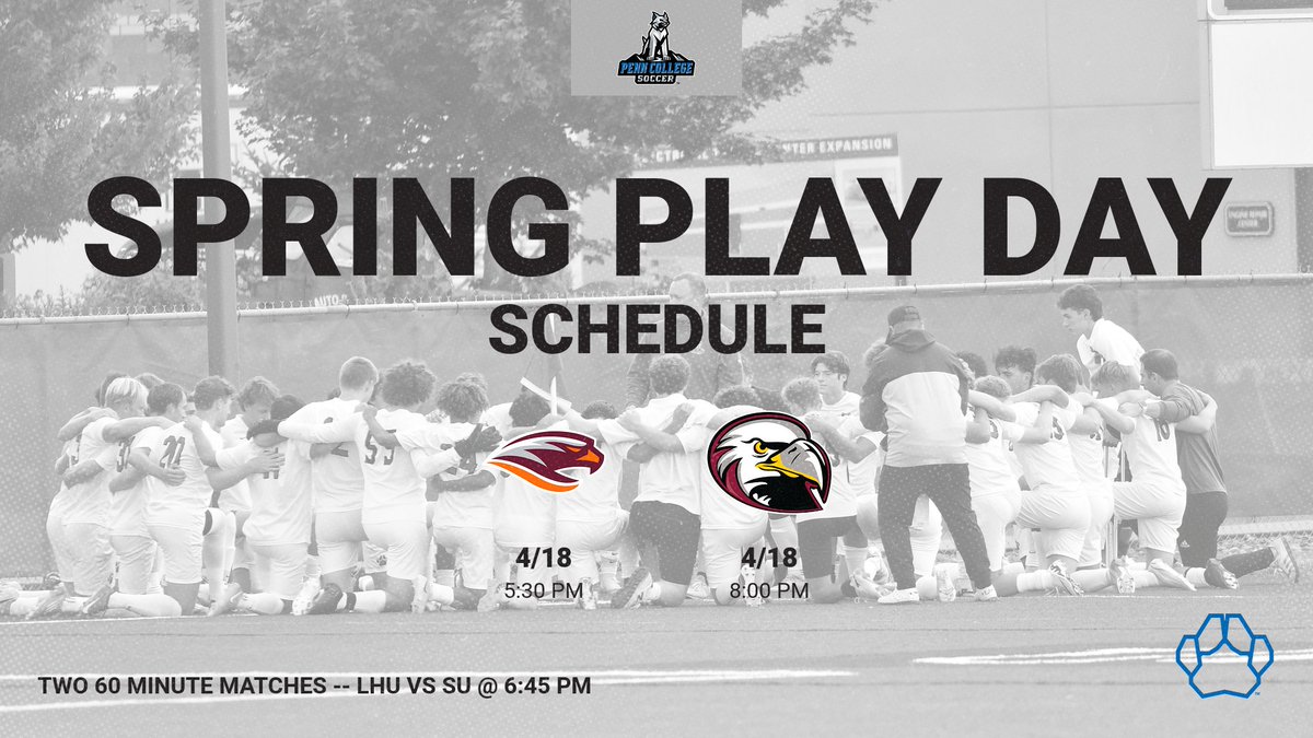 It's match week!!  We conclude our Spring Season with two matches on Friday evening.  We kick things off vs. Susquehanna before finishing up with D2 Lock Haven.  #goonuPCTwildcats #destructionzone #upthePCTwildcats #KickinitWithPCT #d3soccer #d3soc
