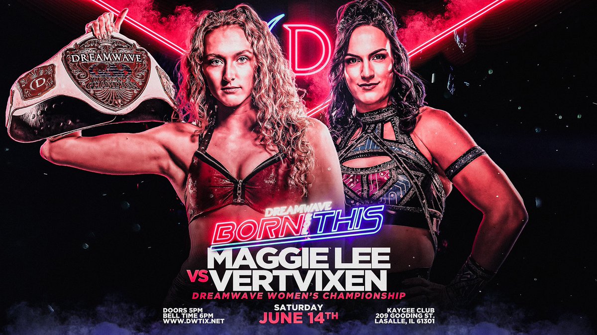 DWWrestling's tweet photo. 🚨 One Hour Warning 🚨 

Tickets for "Born For This" on Saturday, June 14th go on sale today at 10 am Central at 

https://t.co/KTlkGBfNqM 
and 
https://t.co/ACwyz9UUx1 https://t.co/JIwrUviyPU