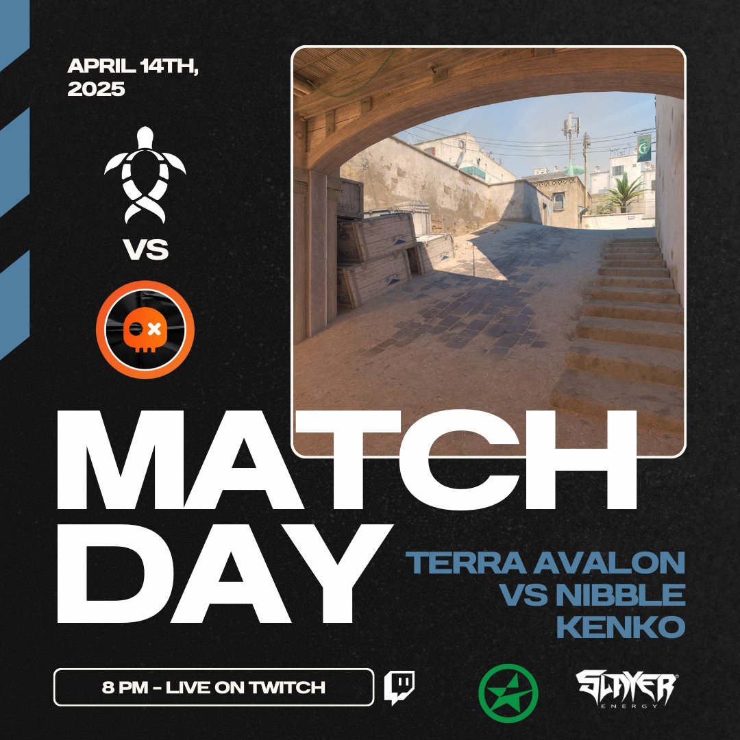 MATCH NIGHT! 🎮🔥

🆚 Terra Avalon vs Nibble Kenko
⏰ 8PM Tonight
📺 Live on twitch.tv/pastelaims
Will Avalon keep the streak alive, or will Kenko cook up an upset? Tune in and find out! 💙👀