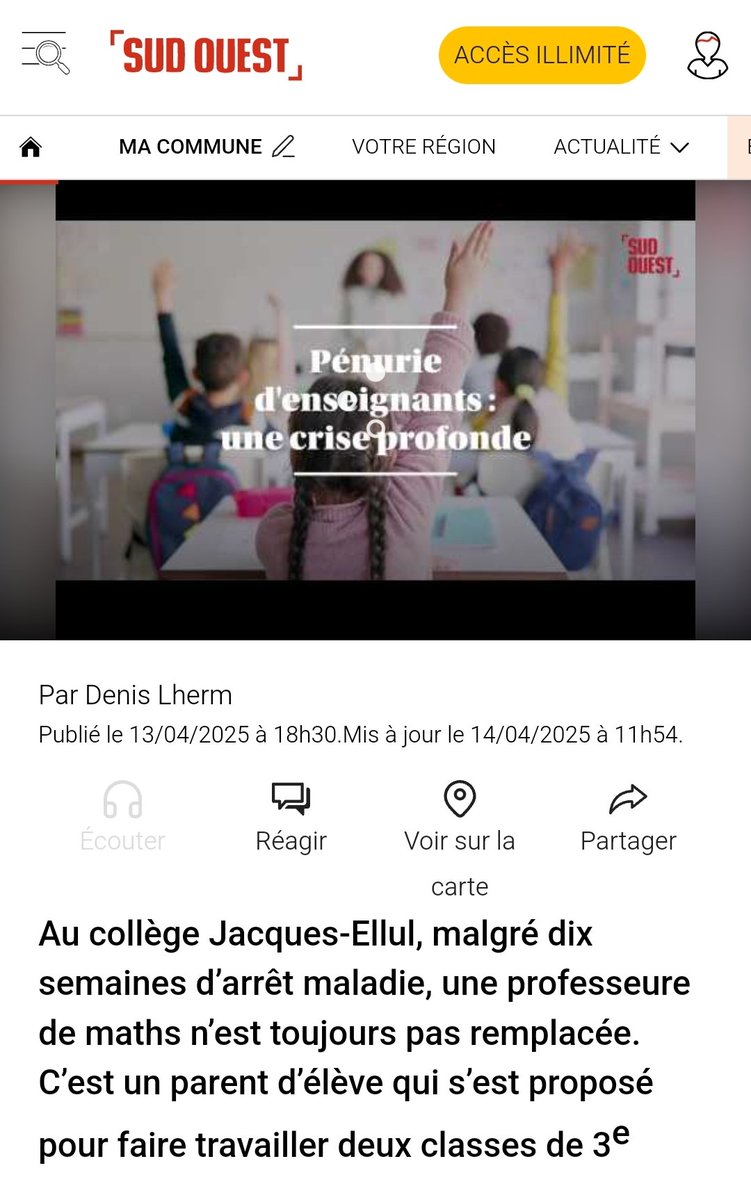Quand les droitardés remplacent eux mêmes les profs tellement c'est remplaçable rapidement un prof ....🤣