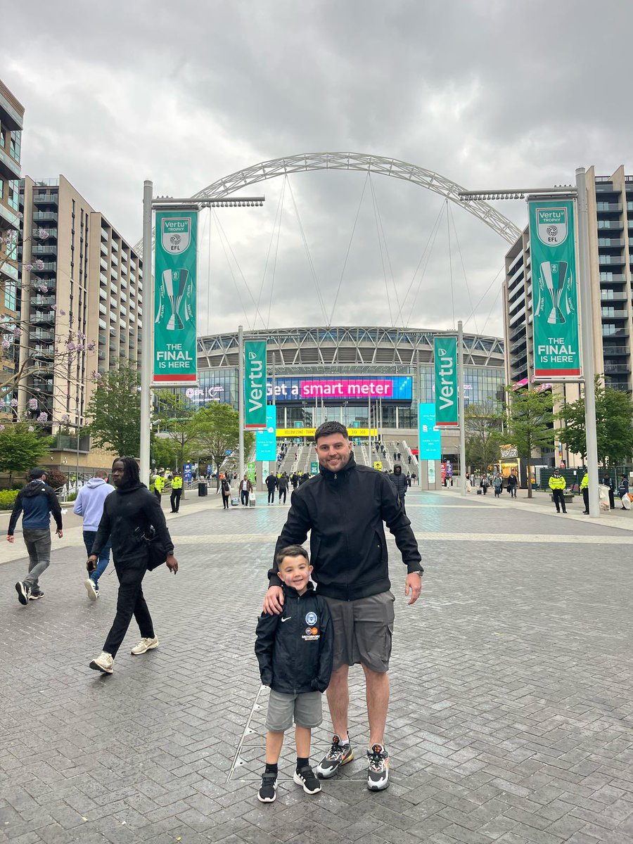 Still can’t quite believe it, my lad has been Wembley twice and won twice at the age of 5. Fair play to #BCFC fans, all great on the day in the pubs before and after. We deserved it on the day against the best team in the league. Some great individual performances UTP 💙⚽️ #pufc