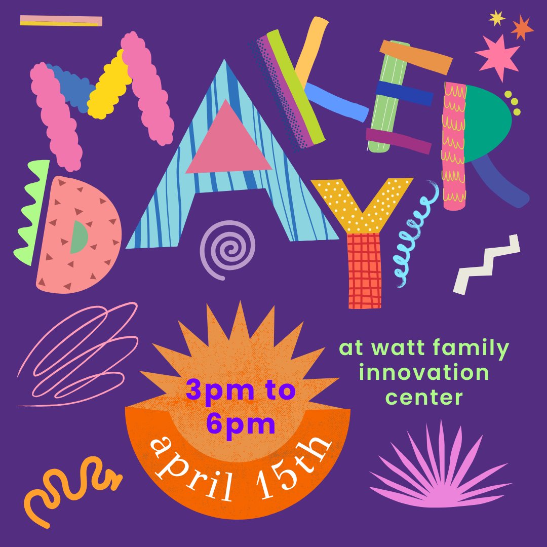 Get ready to unleash your creativity, Tigers! Join us for Makerday 18 on April 15 at the Watt Family Innovation Center. Come explore hands-on activities, tech tools, and fun for all makers! #ClemsonCCIT #MakerDay