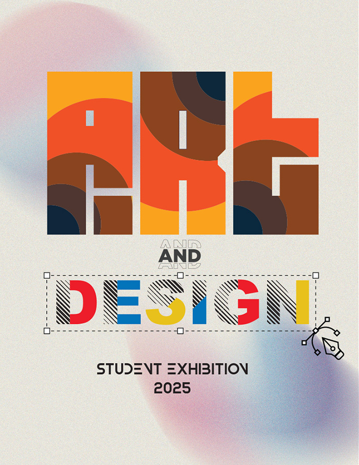 The Art and Design Student Exhibition is only DAYS away! Join us this Wednesday, April 16, at 5:00 PM on campus for the exhibition's opening. 💯 

(Poster design by Roshan Rishad Karuthodath)