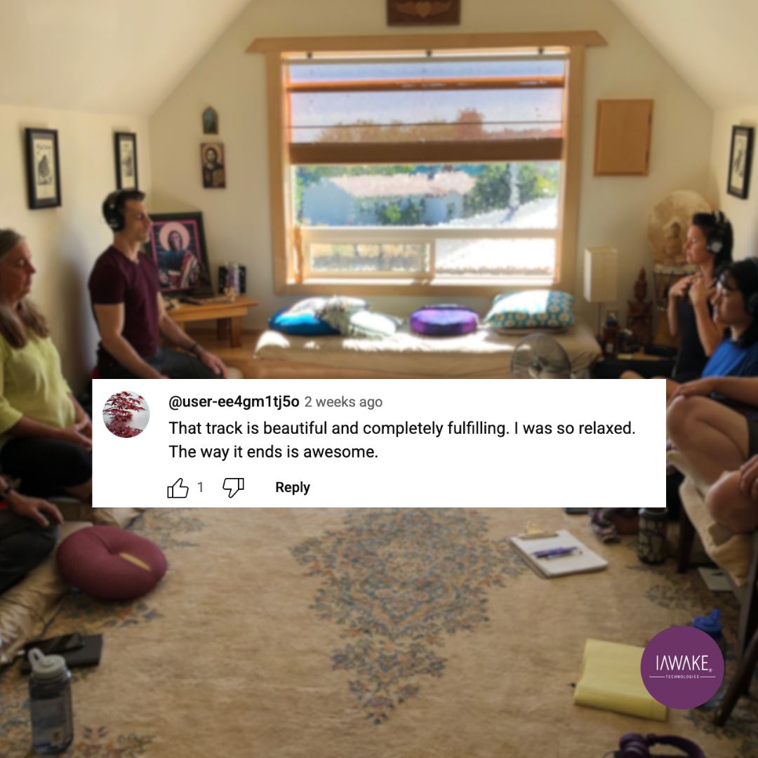 A comment from one of our past WeAwake group meditation sessions: 

"That track is beautiful and completely fulfilling. I was so relaxed. The way it ends is awesome."