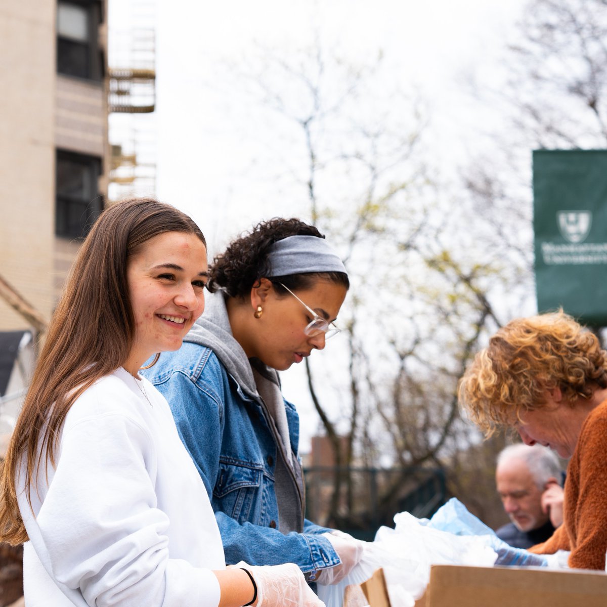 ManhattanEdu's tweet photo. We are incredibly grateful to the 150+ amazing volunteers who came together for our Lasallian Day of Service! Because of you, we were able to make a real impact in our community — living out the Lasallian values of faith, service, and community. https://t.co/YdRvFD23Af
