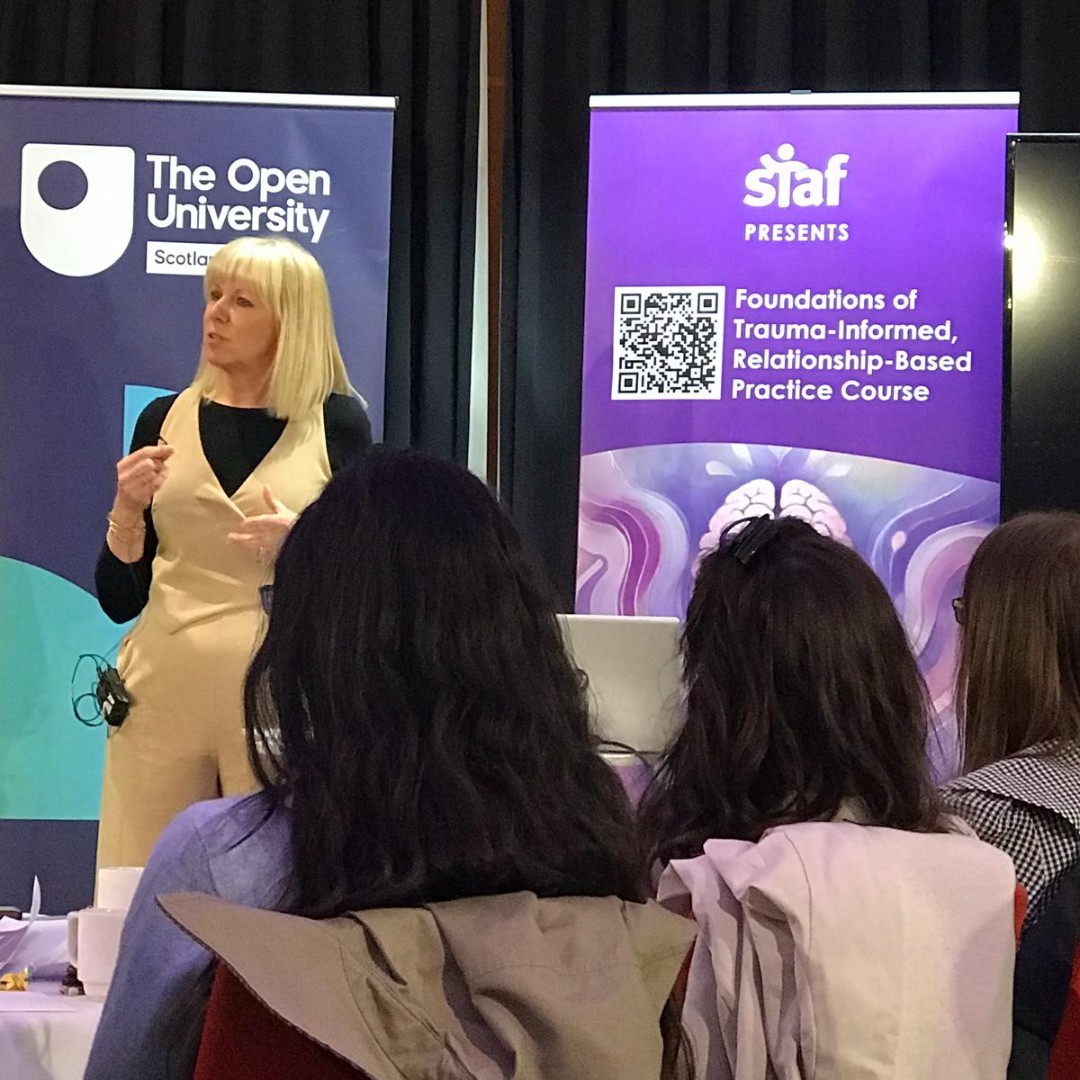 Huge thanks to the brilliant <a href="/StafScot/">Staf</a> for launching their free trauma-informed, relationship-based practice training developed with <a href="/OpenUniversity/">The Open University</a> and care-experienced people. 💙

This will strengthen our approach across all Columba 1400 leadership programmes.