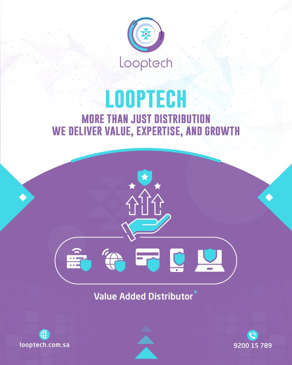 l8ptech's tweet image. 🔒 As a value-added distributor, we empower our partners with more than just products we deliver solutions, training, and trust.

#Looptech  your trusted cybersecurity partner across the GCC and Middle East.

Explore how we can support your success!
💬 WhatsApp:…
