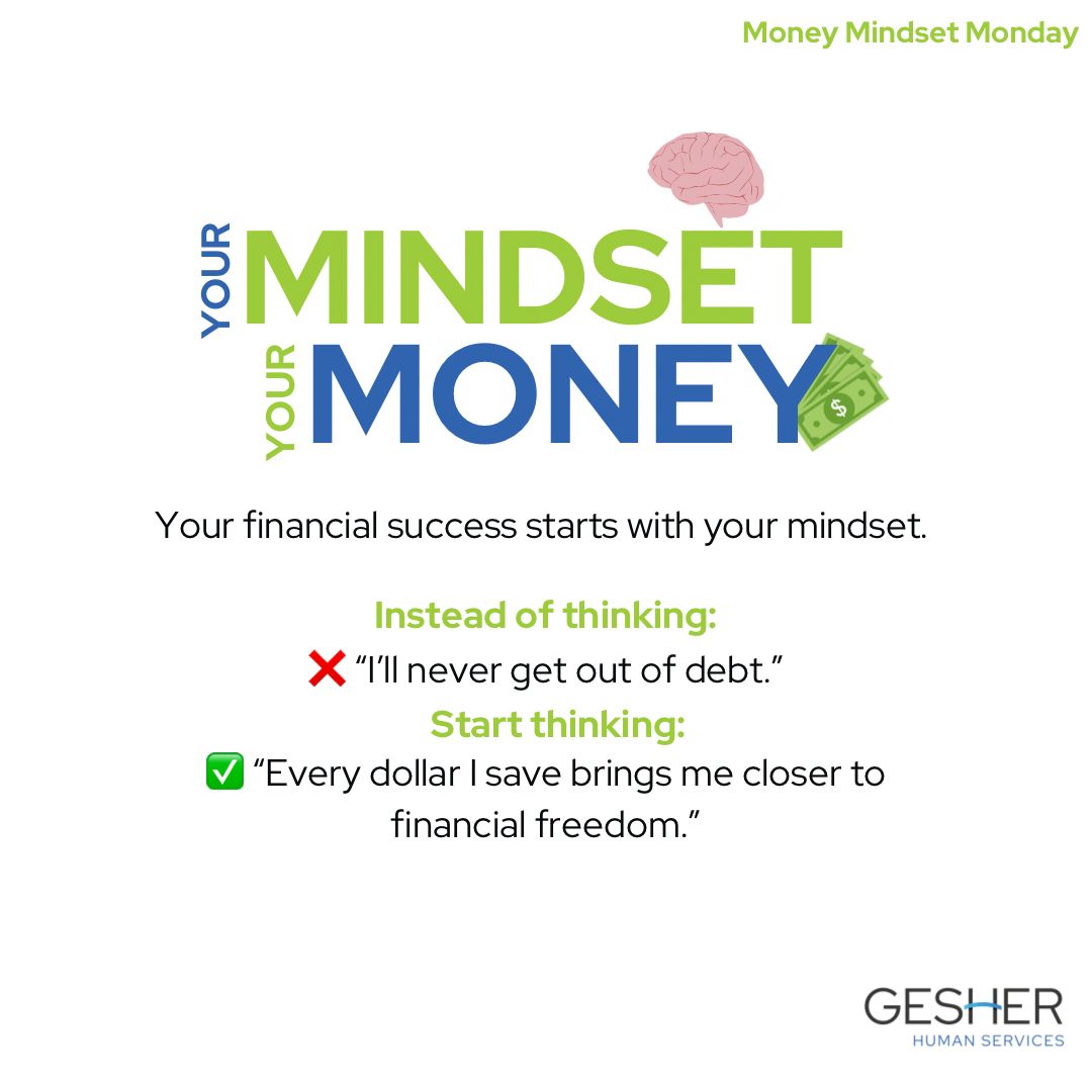 Financial freedom starts with the right mindset 💡💰 Your thoughts shape your wealth—believe in your ability to succeed and take control of your financial future. #FinancialLiteracyMonth #MindsetMatters #WealthBuilding