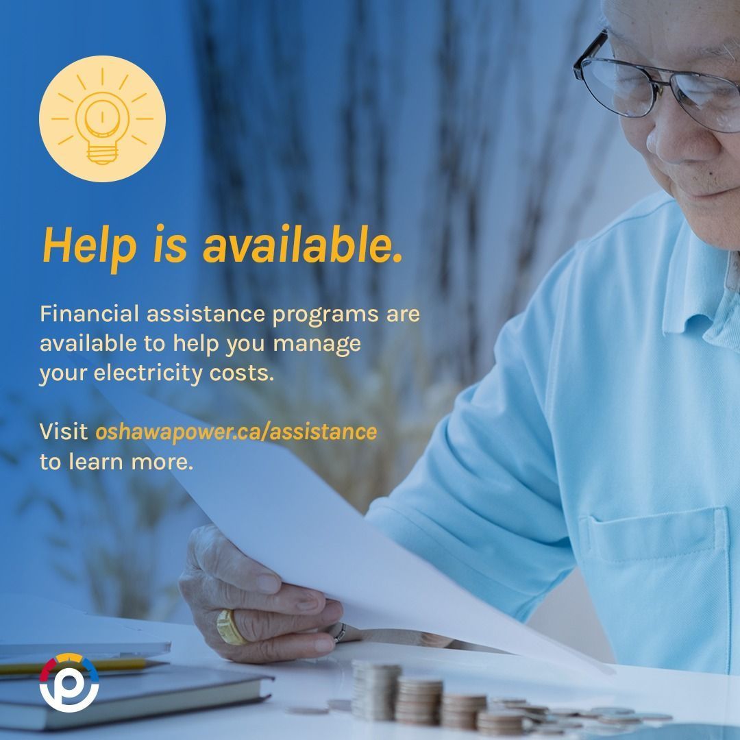 Did you know the winter disconnection mortarium ends April 15? 📆  We have financial assistance available to help you get back on track with your bill payments. For more information, visit: oshawapower.ca/assistance.