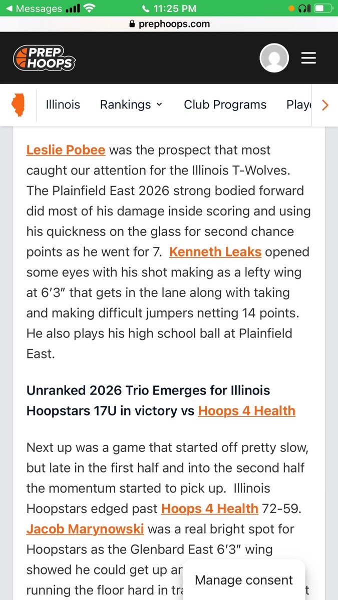 Leslie Pobee (@lesliepobee14) on Twitter photo Thank you <a href="/scottybscout/">Scott Burgess</a> <a href="/PrepHoopsIL/">Prep Hoops Illinois</a>
for the write up this week, excited to keep growing my game this summer! <a href="/PEHS_BB/">Plainfield East Boys Basketball</a> <a href="/ILTwolves1/">IL Timberwolves Nation</a> @willlewis23 Thank you <a href="/scottybscout/">Scott Burgess</a> <a href="/PrepHoopsIL/">Prep Hoops Illinois</a>
for the write up this week, excited to keep growing my game this summer! <a href="/PEHS_BB/">Plainfield East Boys Basketball</a> <a href="/ILTwolves1/">IL Timberwolves Nation</a> @willlewis23