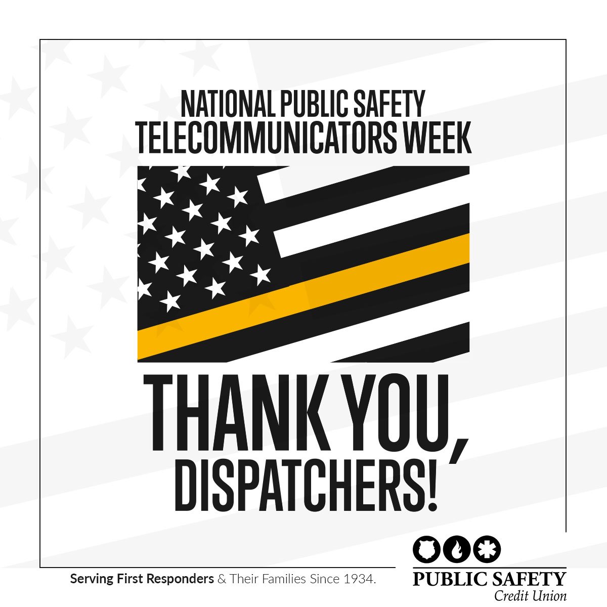 📞💛 This week, we honor Public Safety Telecommunicators.

During National Public Safety Telecommunicators Week, we thank these dedicated professionals for their unwavering service, 24/7. Your strength, compassion, and quick-thinking help keep our communities safe every day.