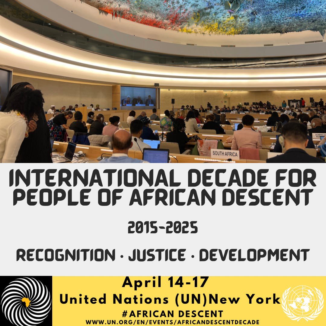 DrSatangNabaneh's tweet image. At the 4th session of the Permanent Forum on People of African Descent at @UN Headquarters in NYC! This year’s theme—Africa and people of African descent: United for reparatory justice in the age of Artificial Intelligence—couldn’t be more timely. #PFPAD2025 #ReparatoryJustice
1/