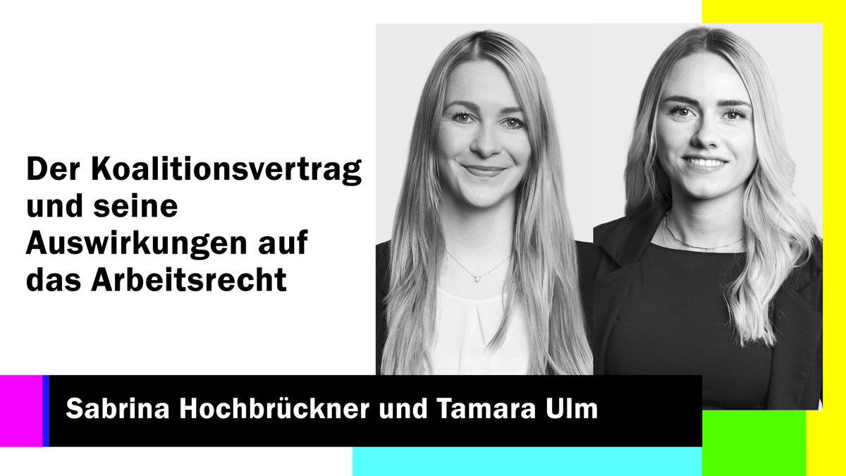 💼 Was ändert sich im #Arbeitsrecht? Der neue #Koalitionsvertrag im Check!
Unsere Expertinnen haben sich die geplanten Änderungen genau angeschaut und geben einen kompakten Überblick, was jetzt wichtig wird.

👉 Zum Beitrag: skwschwarz.de/news/arbeitsre…

#RechtEinfachErklärt